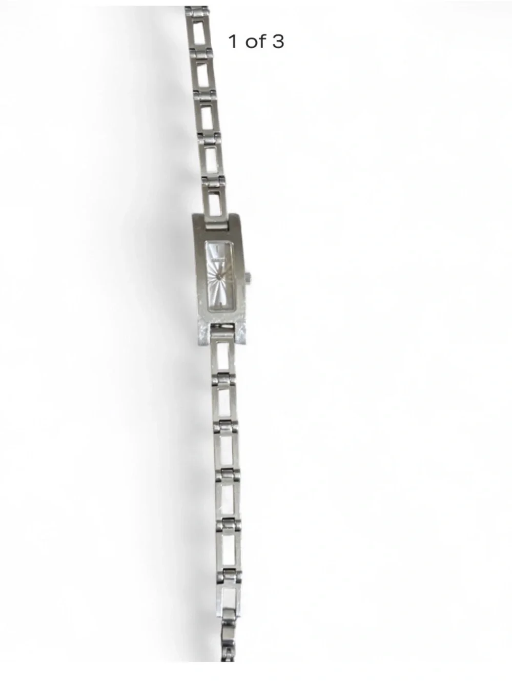 Gucci Silver Tone Link Bracelet Watch